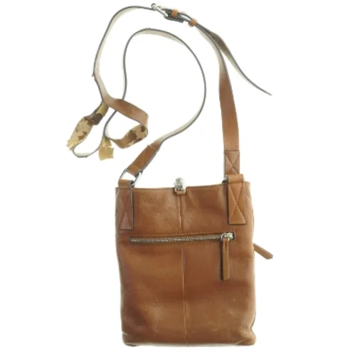 Lædertaske med skulderrem fra Adax (str. 25 x 20 cm)