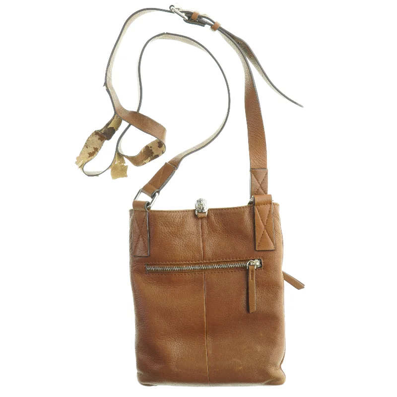 Lædertaske med skulderrem fra Adax (str. 25 x 20 cm)