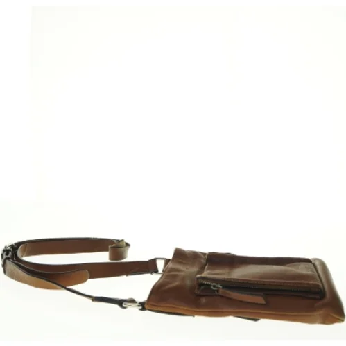 Lædertaske med skulderrem fra Adax (str. 25 x 20 cm)