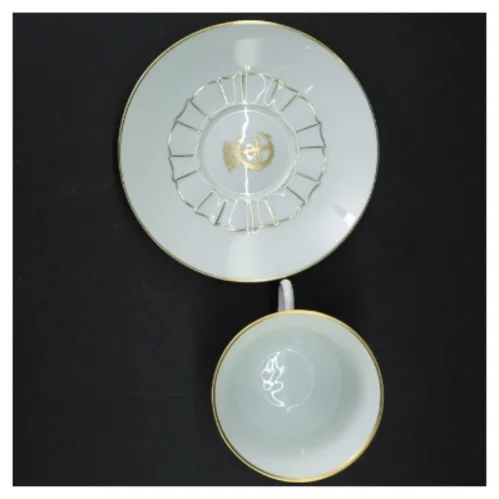 Porcelænskop med underkop fra B&G (str. Ø 16 cm 9 cm)