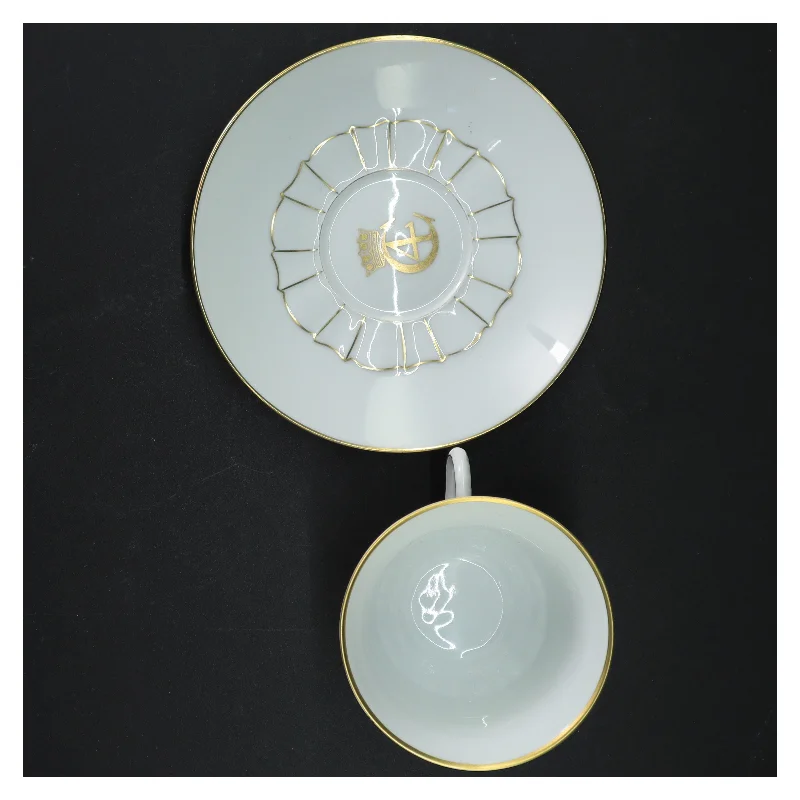 Porcelænskop med underkop fra B&G (str. Ø 16 cm 9 cm)