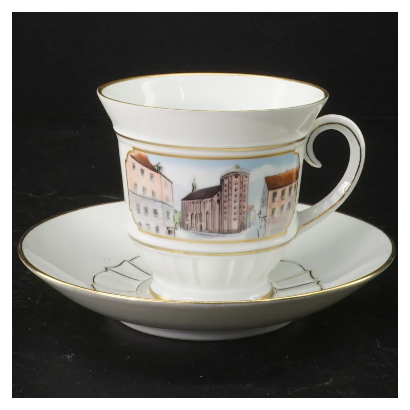Porcelænskop med underkop fra B&G (str. Ø 16 cm 9 cm)