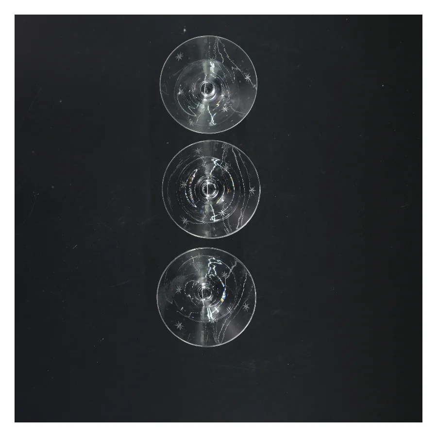 Sæt med 3 cocktailglas (str. 8x8 cm)