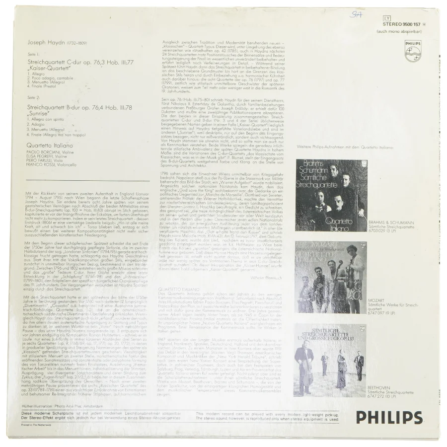 Haydn Strygekvartetter Op.76 LP