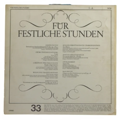 Für Festliche Stunden Orbis LP fra Orbis