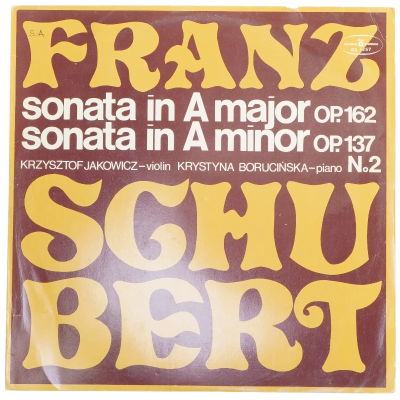 Franz Schubert LP fra Muza