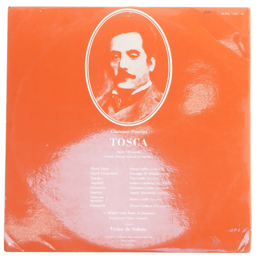 Tosca af Puccini LP fra EMI