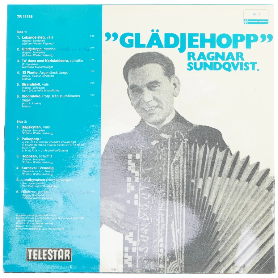 Glädjehopp LP af Ragnar Sundqvist