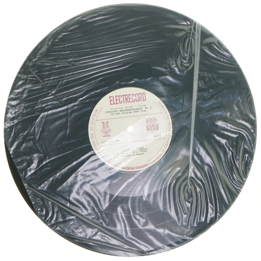 Brandenburgkoncerter LP af Bach fra Electrecord