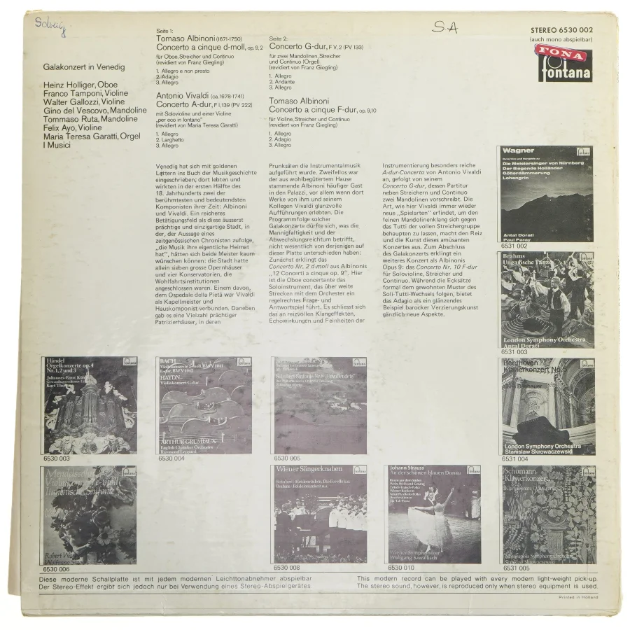 Galakonzert in Venedig LP