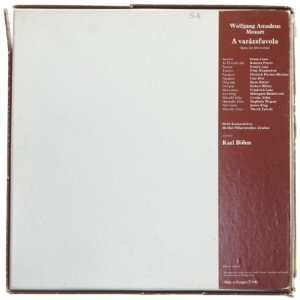 Mozart A Varázsfuvola LP fra Hungaroton