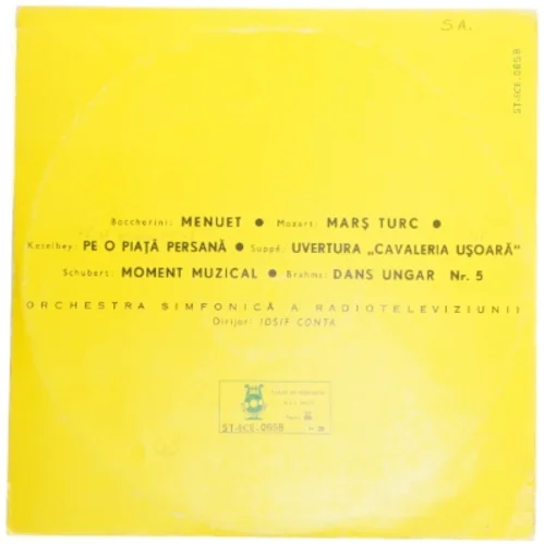 Vinylplade Electrecord - Menuet og andre klassiske stykker