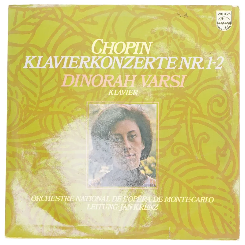 Chopin klaverkoncerter LP fra Philips