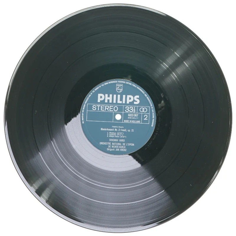 Chopin klaverkoncerter LP fra Philips
