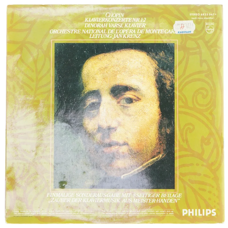Chopin klaverkoncerter LP fra Philips