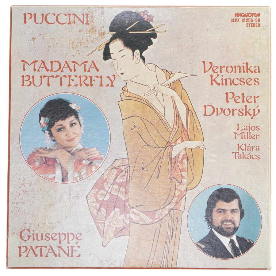 Puccini Madama Butterfly LP box fra Hungaroton