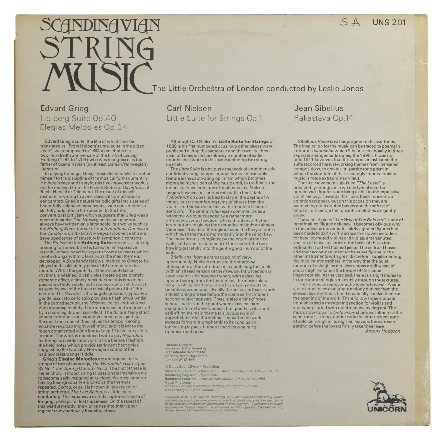 Scandinavian String Music LP