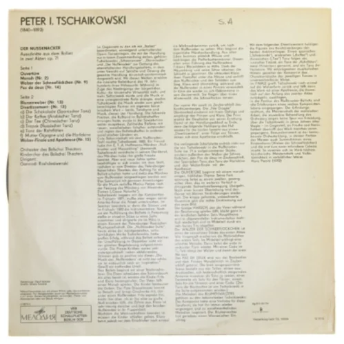 LP Der Nußknacker, Tschaikowski fra Eterna