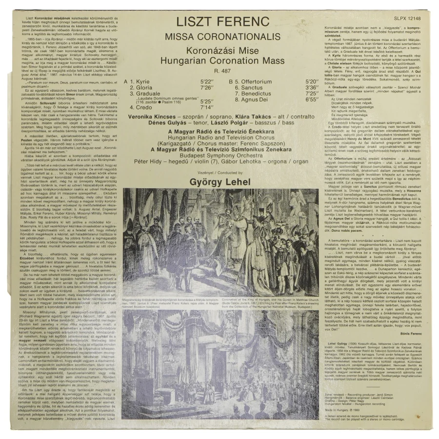 Liszt: Hungarian Coronation Mass LP