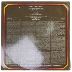 Beethoven - Symfoni nr. 4 LP fra Hungaroton