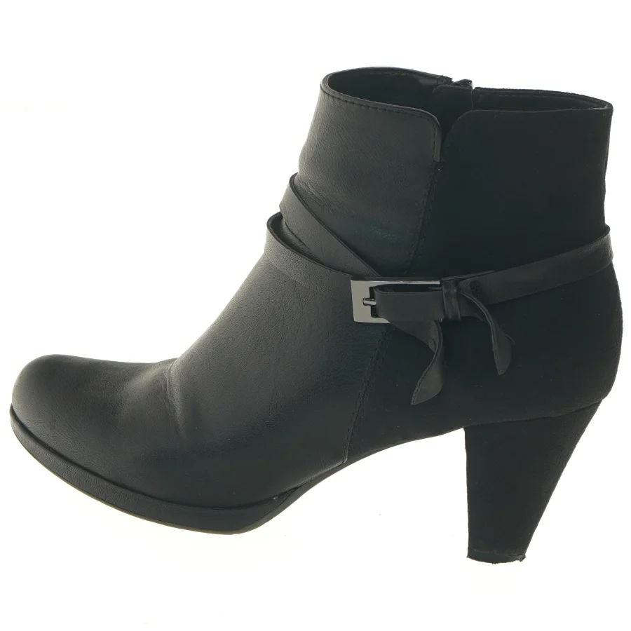 Sort ankelstøvler med hæl fra Graceland (str. 41 )