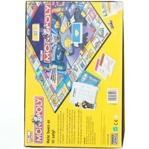 Monopoly: The Simpsons Edition brætspil fra Parker (str. 40 x 26,5 cm)