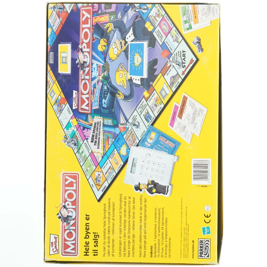 Monopoly: The Simpsons Edition brætspil fra Parker (str. 40 x 26,5 cm)
