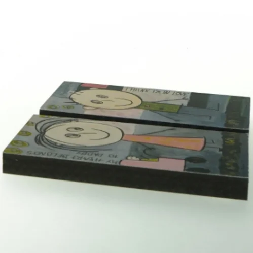 Dekorative malerier på plader (str. 20 x 10 cm)