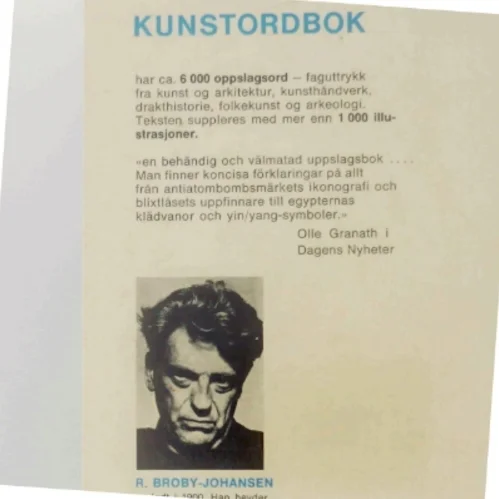 Kunstordbok af R. Broby-Johansen (Bog)