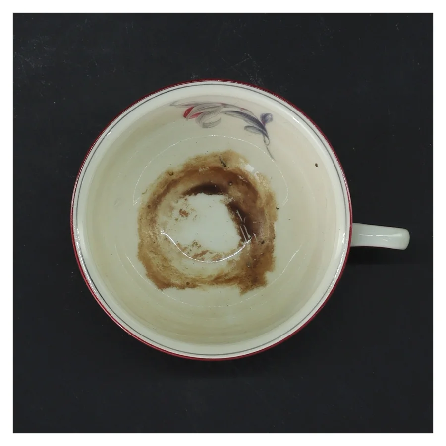 Porcelænskop med blomstermønster fra Rosenthal (str. Ø 9,5 cm)