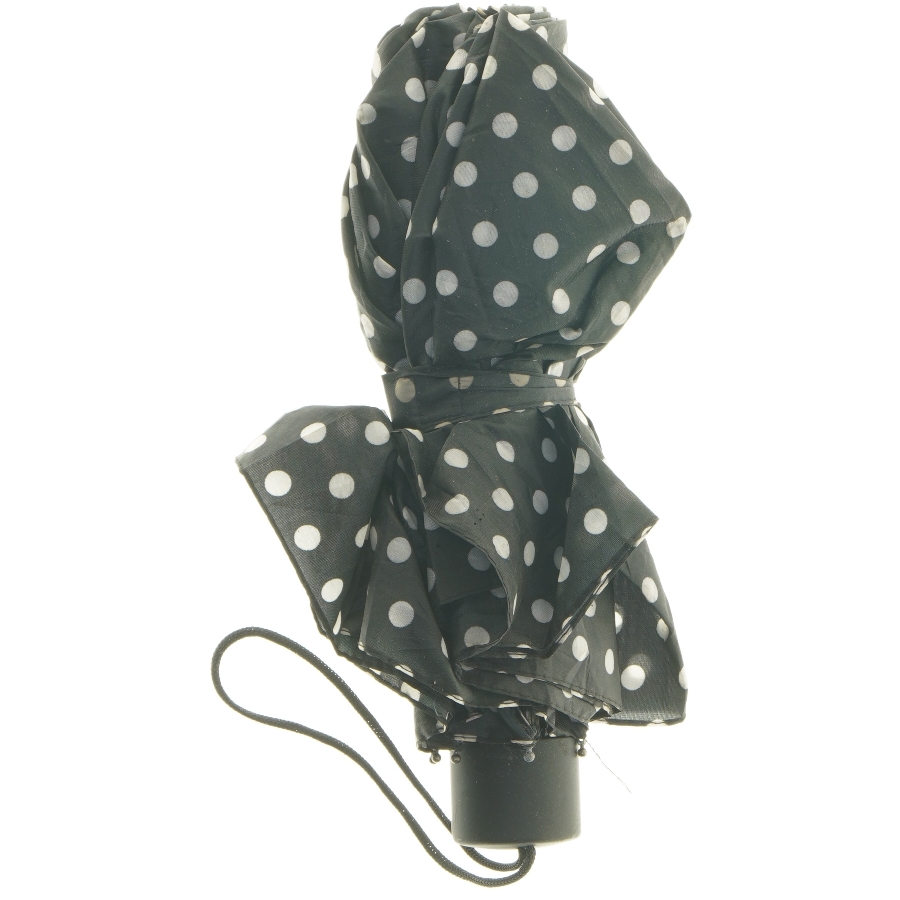 Foldbar paraply med polkaprikker