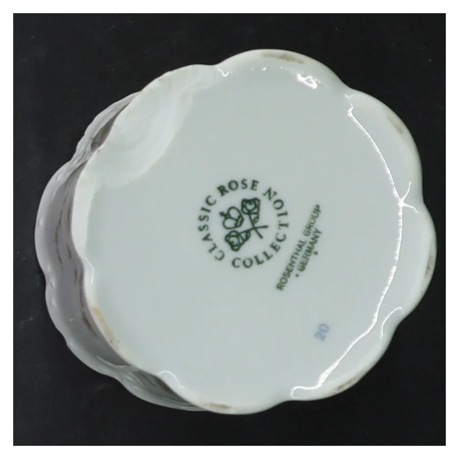 Rosenthal Classic Rose porcelænsvase fra Rosenthal (str. Ø. 9,5 cm. længde, 8 cm)