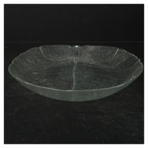 Dekorativt bladformet fad (str. 36x26 cm)