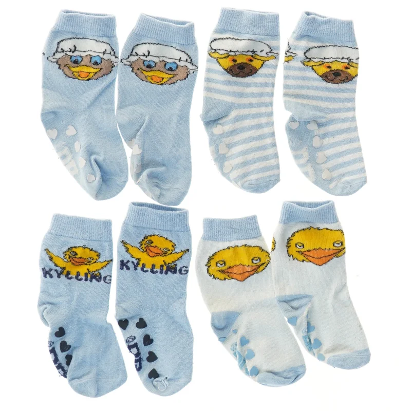 Børnesokker med kyllingeprint fra DR (str. ca. 16 cm)