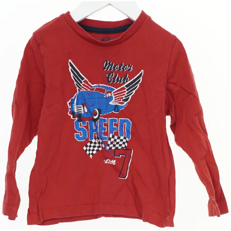 Langærmet t-shirt med bilmotiv fra Lupilu (str. 104)