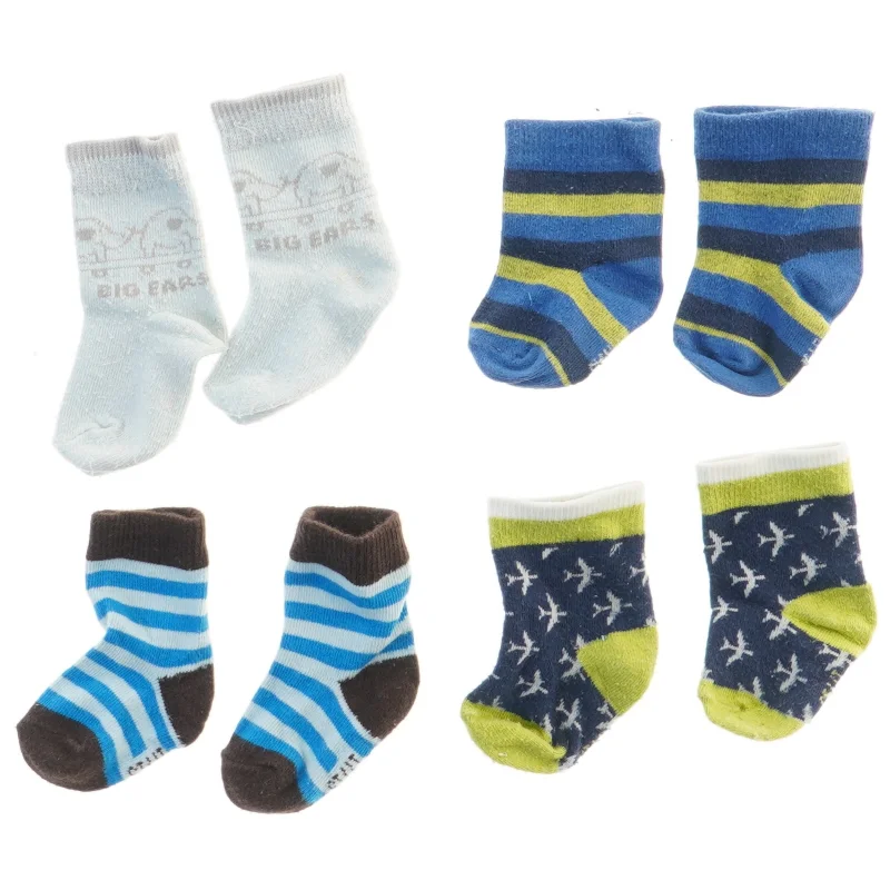 Babystrømper sæt (str. fod 9 cm længde 13,5 cm)