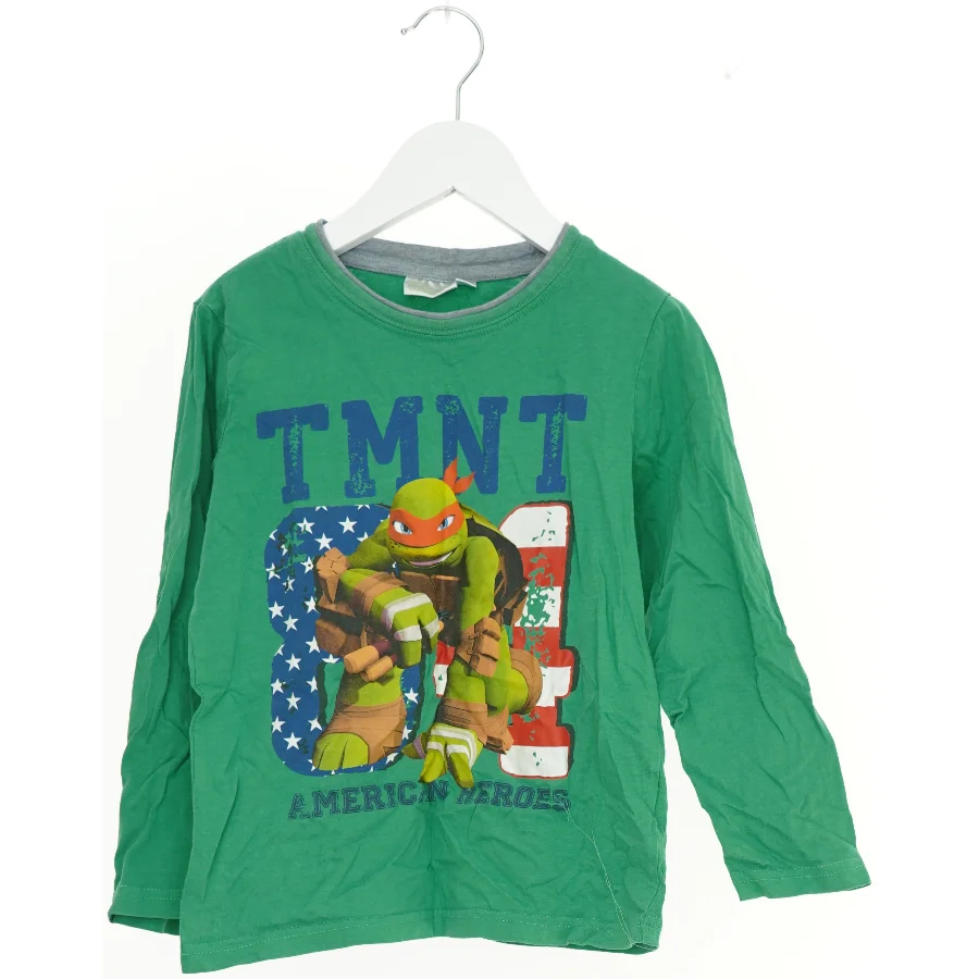 Langærmet TMNT T-shirt til børn fra Sun City (str. 128)