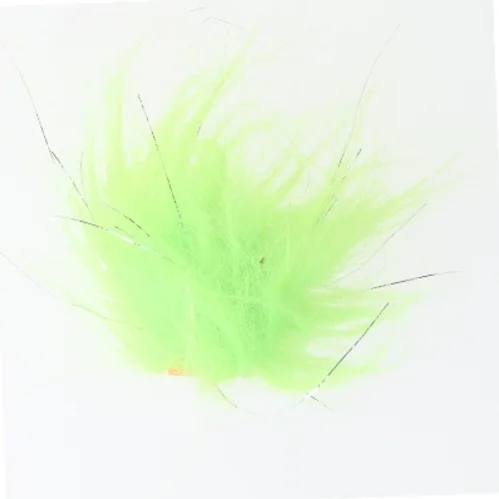 Grøn fiskeflue med glimmer (str. 5 cm)