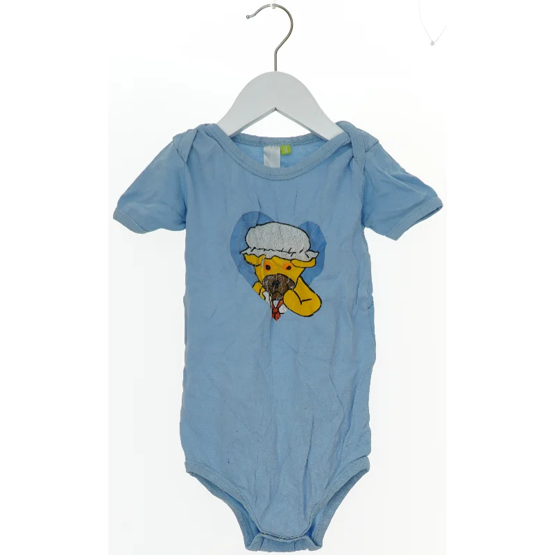 Blå bodystocking med print (str. 98)