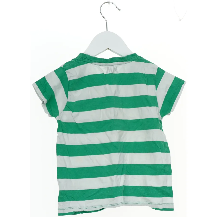 Grøn og hvid stribet T-shirt fra Mads & Mette (str. 98)