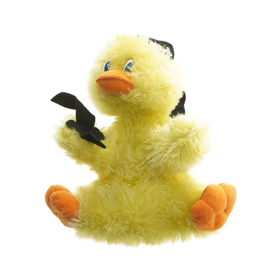 Plys ande bamse med pirattema (str. 27 cm)