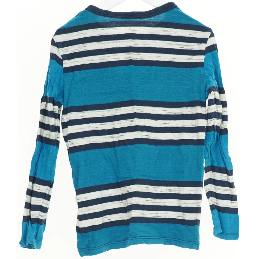 Langærmet stribet bluse med lomme fra H&M (str. 128)