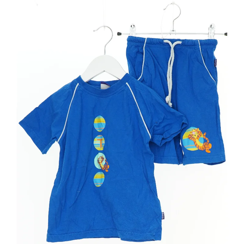 Børnetøj - Blå T-shirt og Shorts sæt med Tiger motiv fra Disney (str. 104)