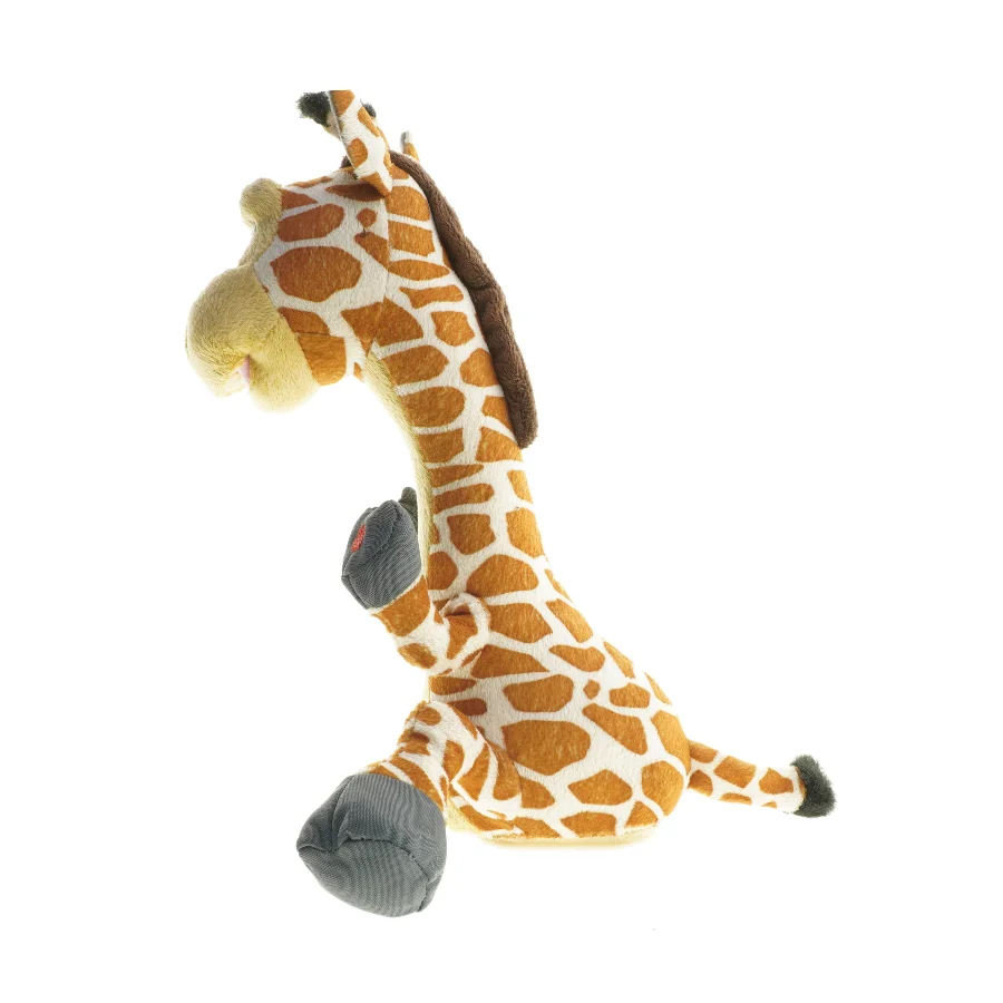 Plys giraff legetøj med lyd fra KidzzFarm Friends (str. 33 cm)