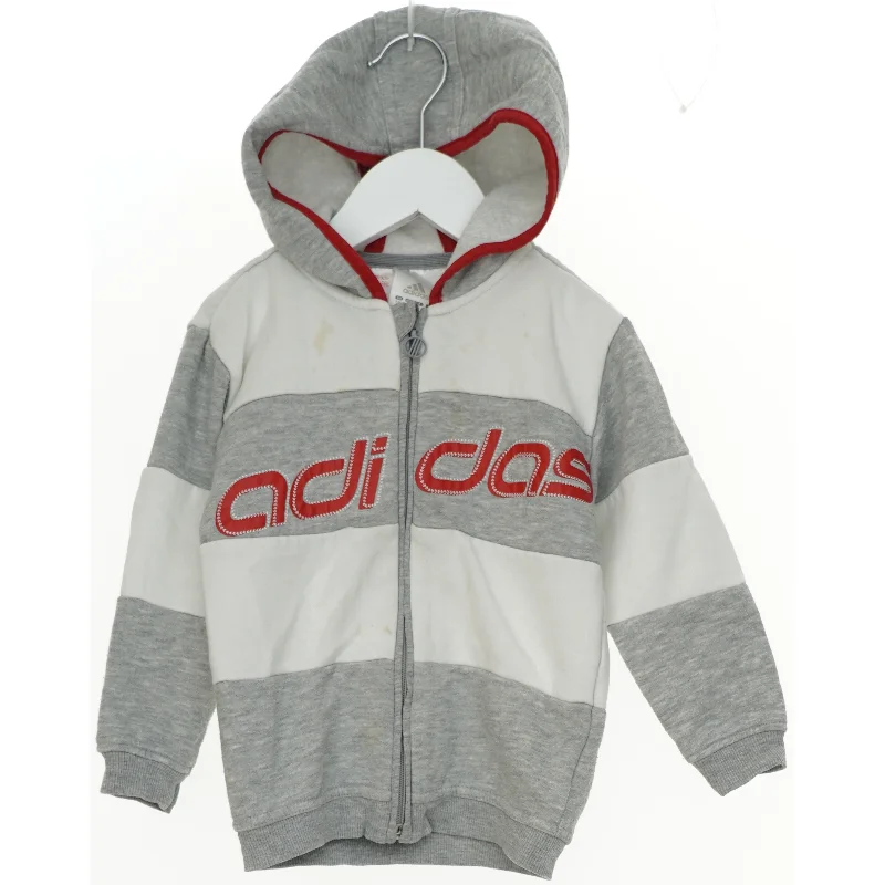 Grå og Hvid Hættetrøje fra Adidas fra Adidas (str. 98)