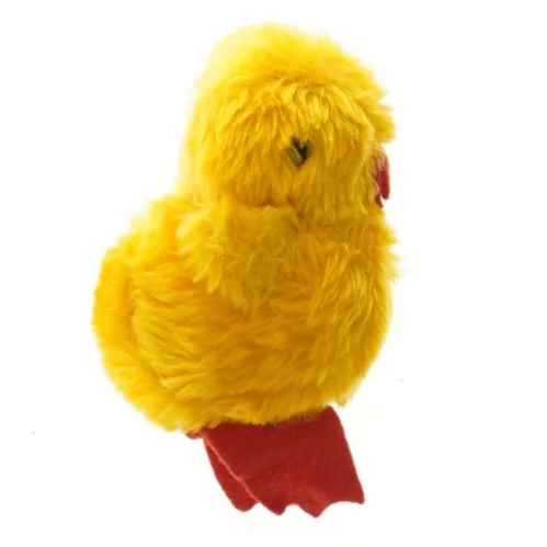 Gul plys kylling (str. 17 cm)