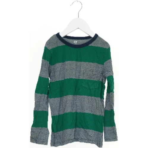 Langærmet stribet trøje fra H&M (str. 128)