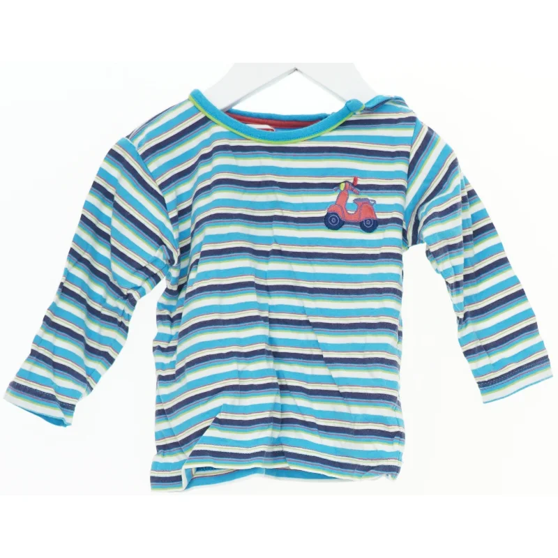 Langærmet stribet bluse til børn med scooter motiv fra Name It (str. 74)
