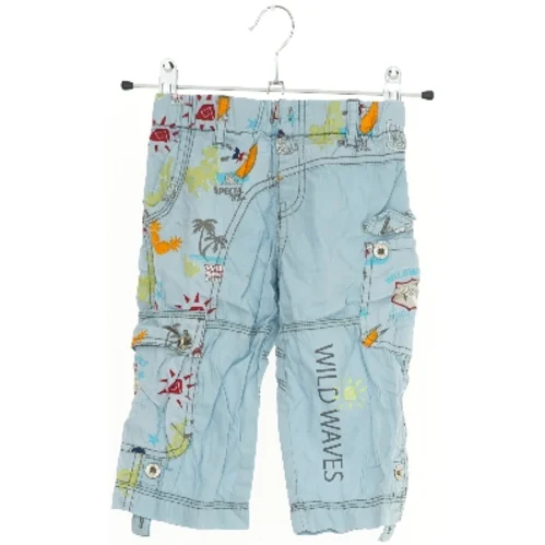 Blå Bermudashorts med Grafisk Print fra Petibom (str. 80)