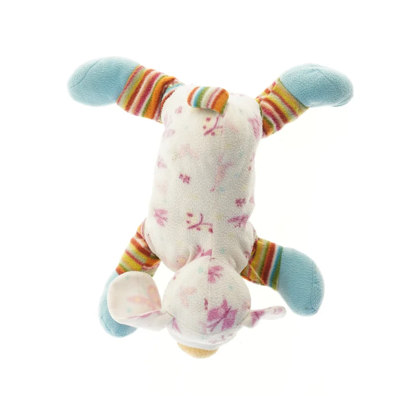 Plysdyr med sommerfugle og stribede ben (str. 40x35 cm)